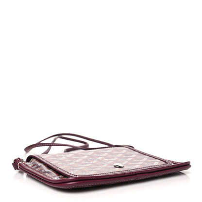 Goyard Goyardine Plumet Wallet Clutch Burgundy 4 of 9