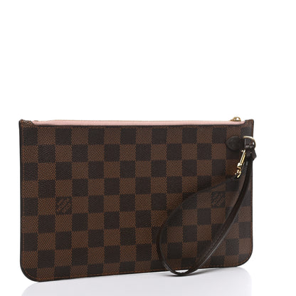 Louis Vuitton Damier Ebene Neverfull MM GM Pochette Rose Ballerine 3 of 10