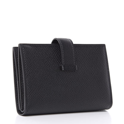 Hermes Epsom Mini Bearn Wallet Black 3 of 7