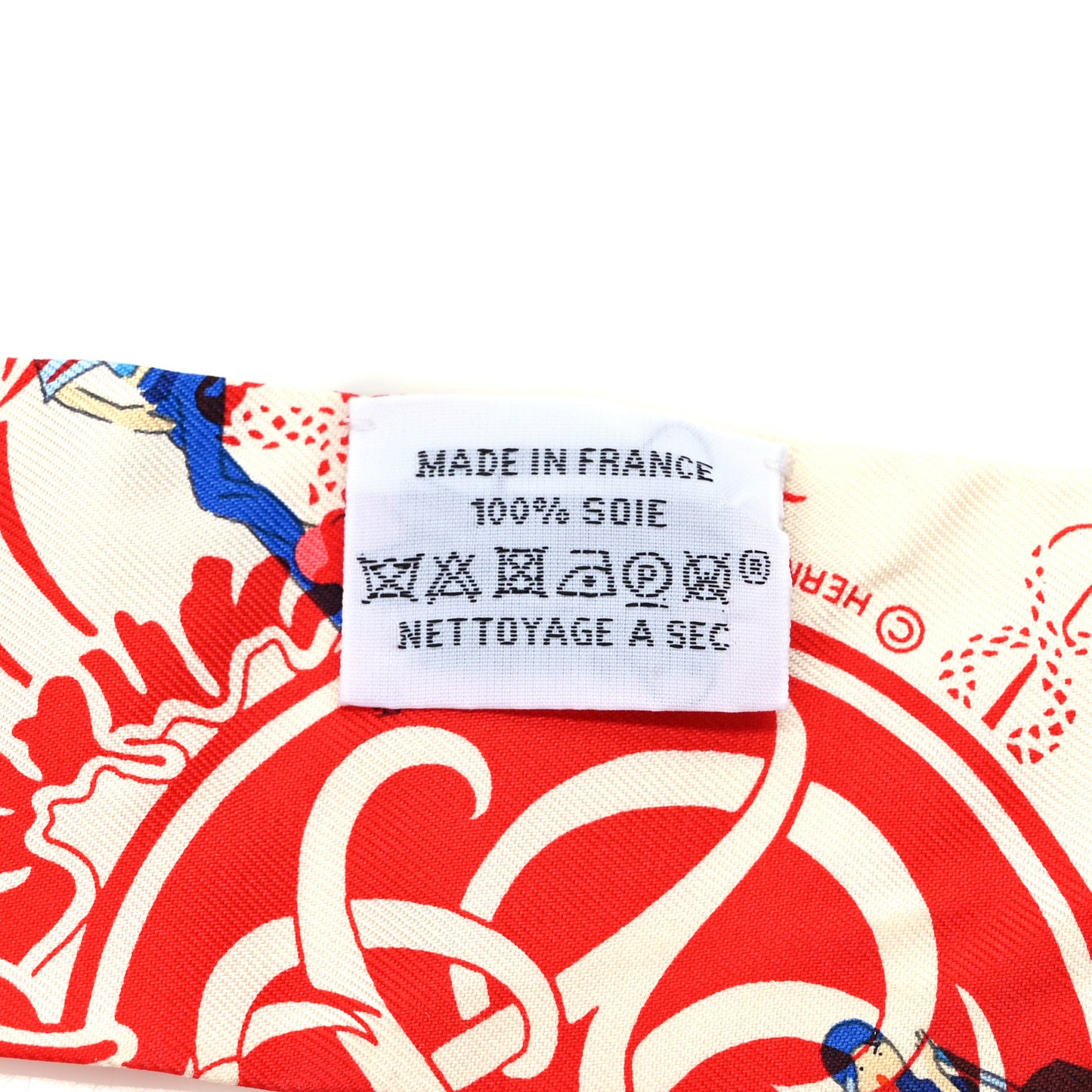 Silk Ex-Libris Les Parisiennes Twilly Crème Rouge Bleu
