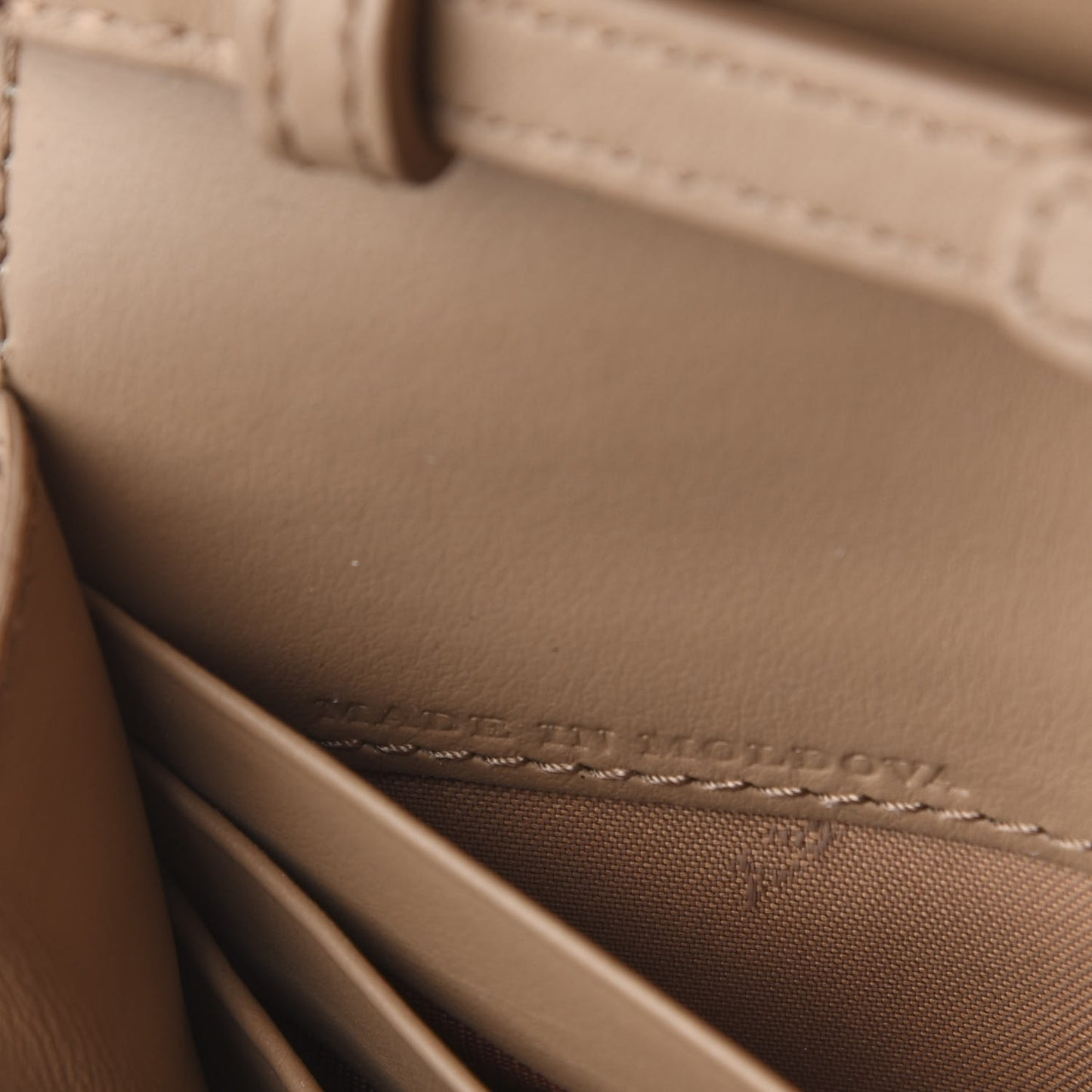 Haymarket Check Henley Wallet On Chain Mid Camel