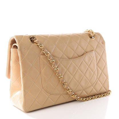 Chanel Lambskin Quilted Medium Double Flap Beige 4 of 18