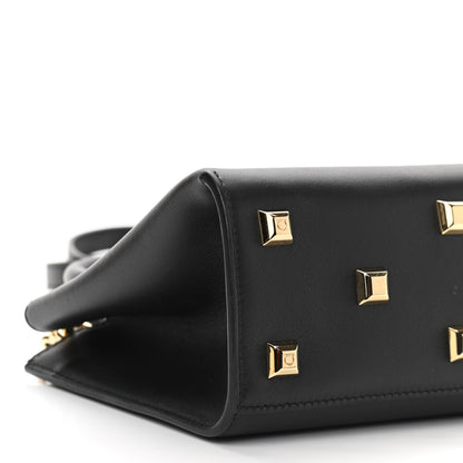 Salvatore Ferragamo Calfskin Small The Studio Box Bag Black 9 of 14