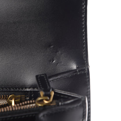 Gucci Calfskin Web Heart Medium GG Marmont Chain Handle Bag Black 11 of 12