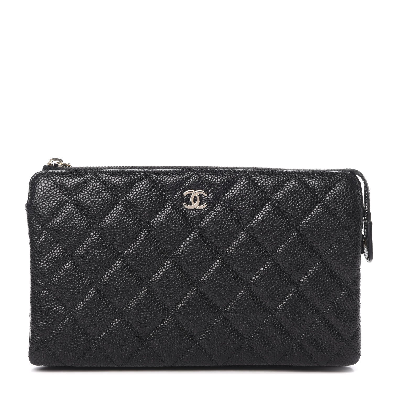 Chanel Caviar Quilted Small Zipped Pouch Black 1 of 9