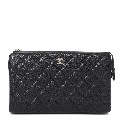 Chanel Caviar Quilted Small Zipped Pouch Black 1 of 9