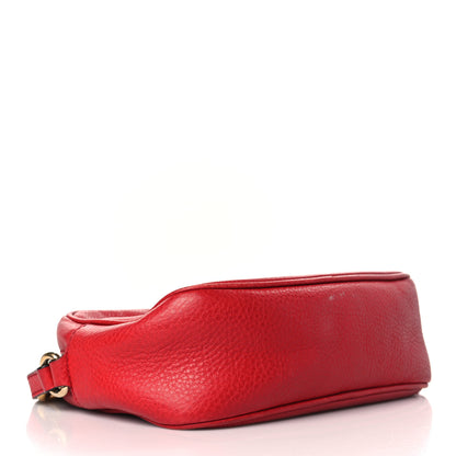 Gucci Pebbled Calfskin Small Soho Disco Bag Tabasco Red 4 of 12
