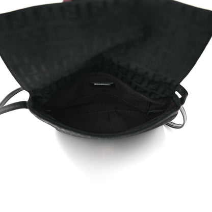 Fendi Zucchino Tube Messenger Bag Black 4 of 7