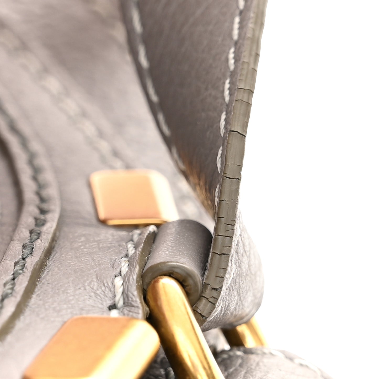 Calfskin Mini Marcie Round Crossbody Bag Cashmere Grey