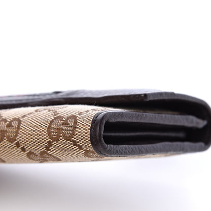 Gucci Monogram Interlocking G Horsebit Web Continental Wallet Dark Brown 8 of 9
