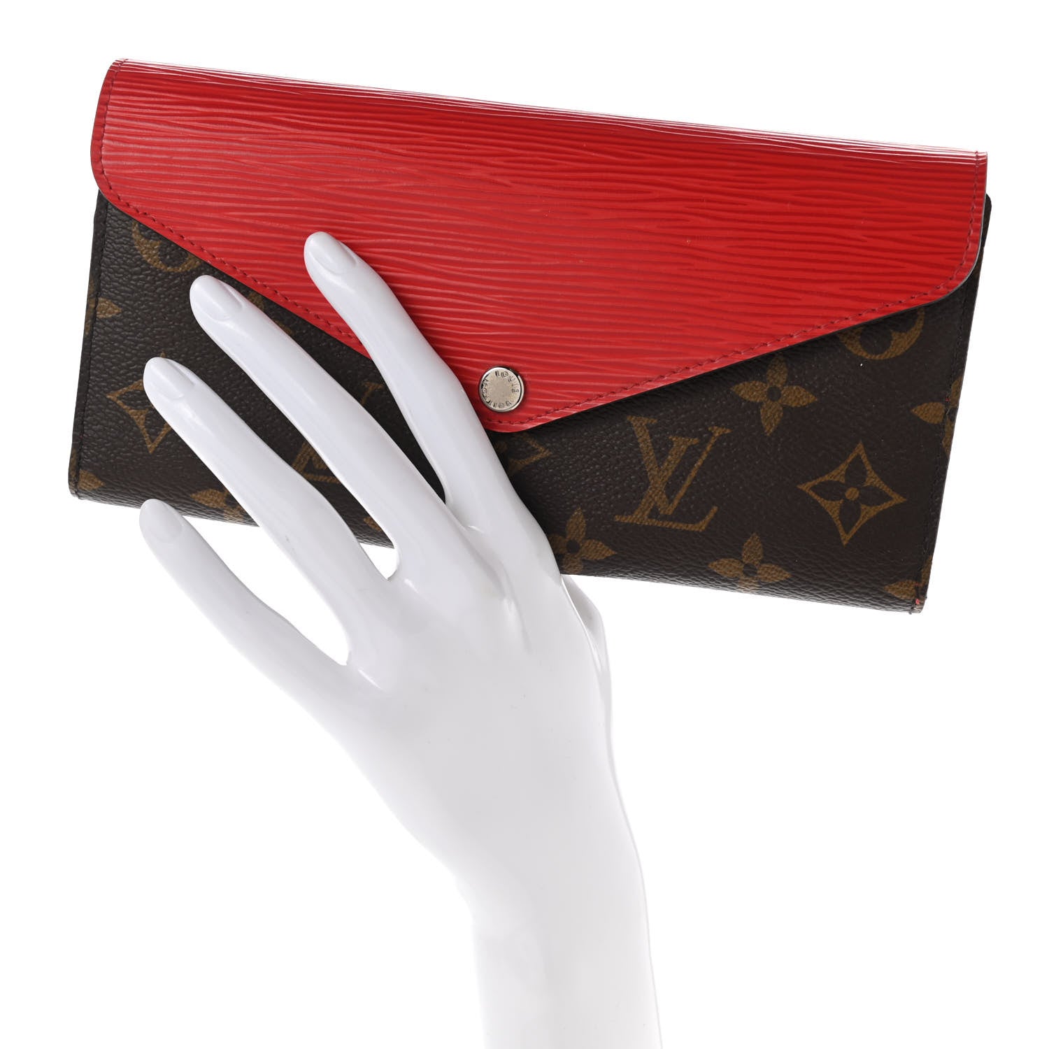 Louis Vuitton Monogram Epi Marie-Lou Long Wallet Coquelicot 2 of 7