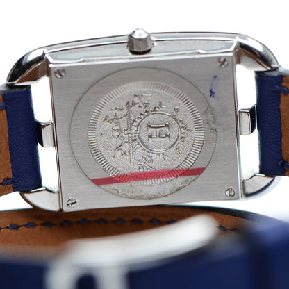 Hermes Stainless Steel Swift 23mm Cape Cod Double Tour Quartz Watch Bleu Electrique 5 of 8