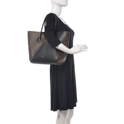 Louis Vuitton Calfskin Monogram Kimono Tote Black 2 of 12