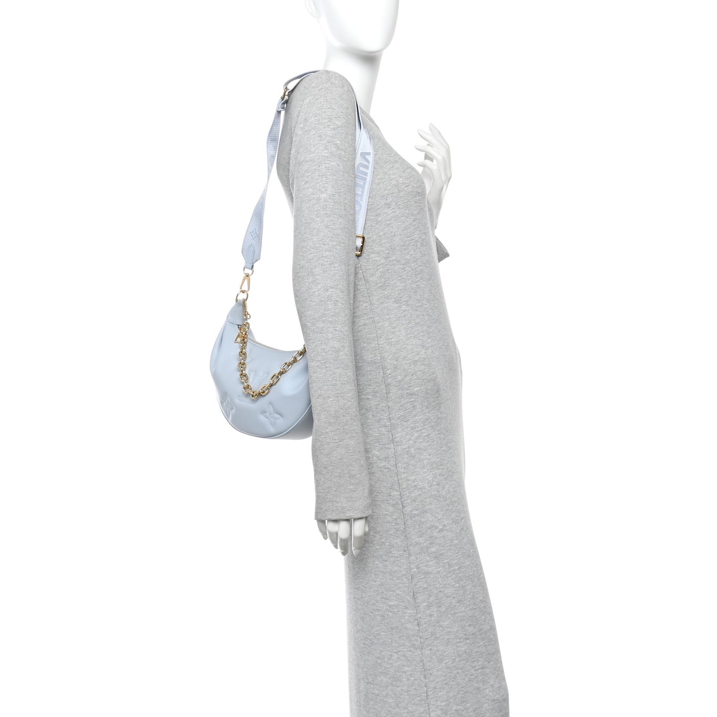 Calfskin Bubblegram Over The Moon Ice Blue