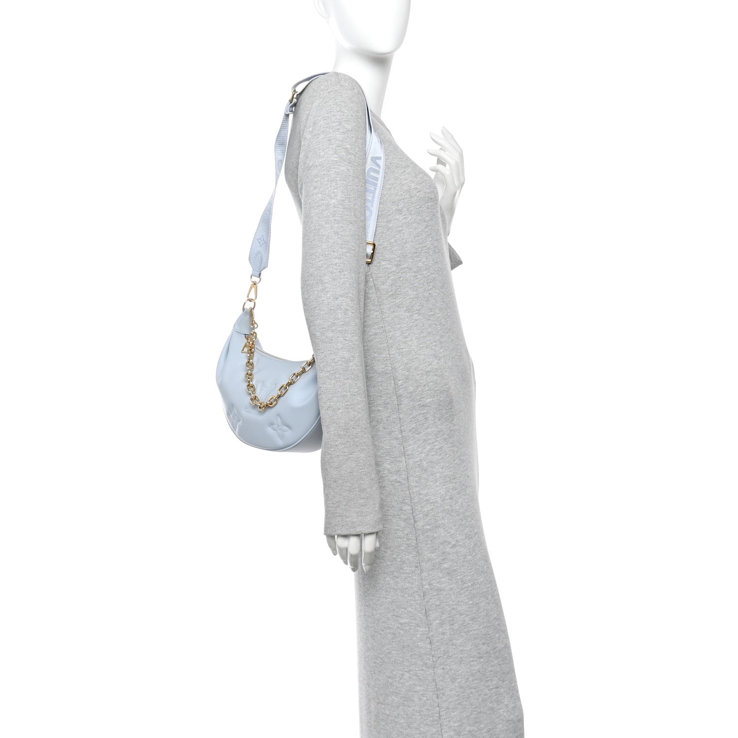 Louis Vuitton Calfskin Bubblegram Over The Moon Ice Blue 2 of 10