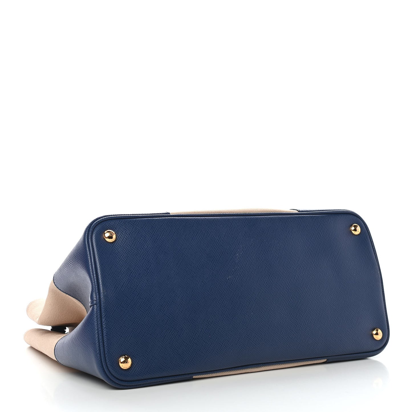 Canapa Saffiano Large Double Bag Corda Bluette