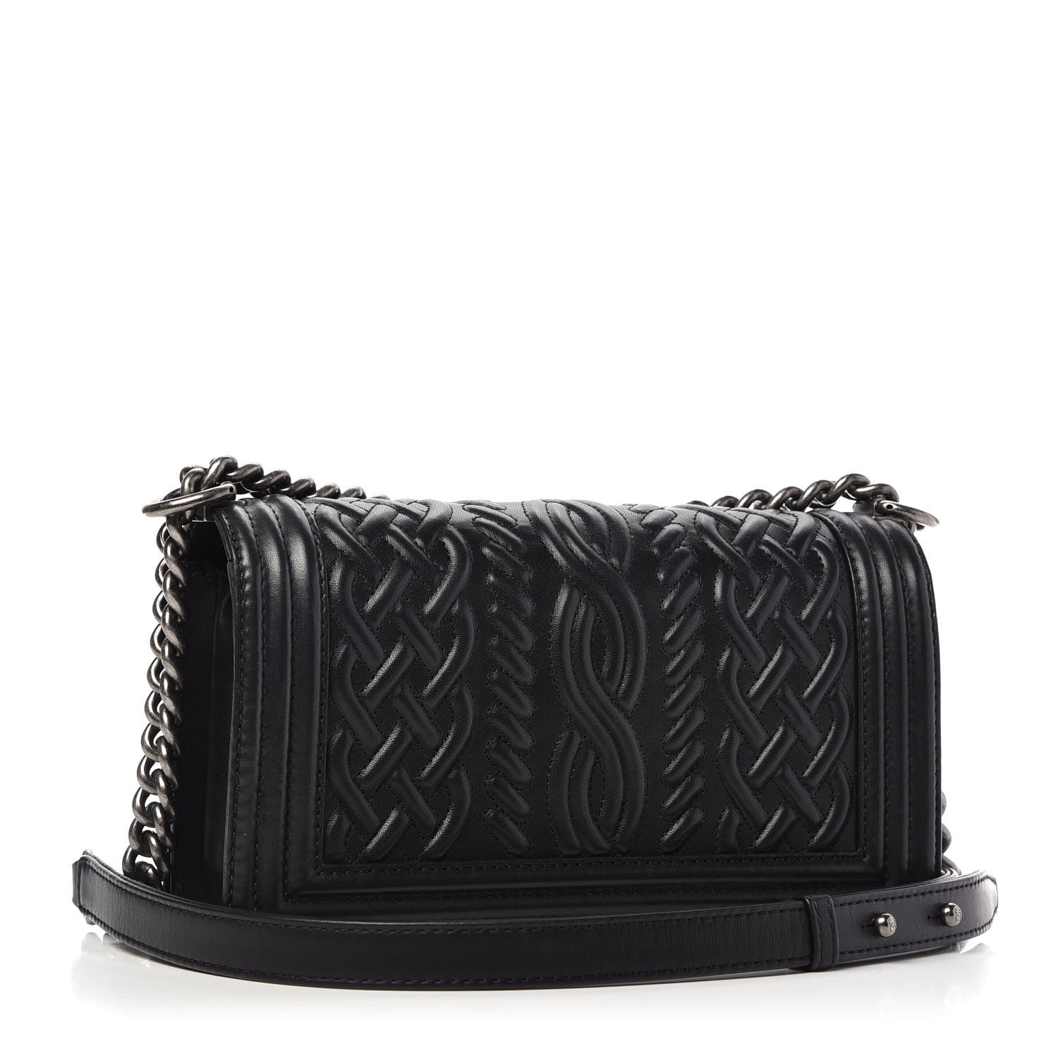 Chanel Lambskin Medium Celtic Boy Flap Black 3 of 9