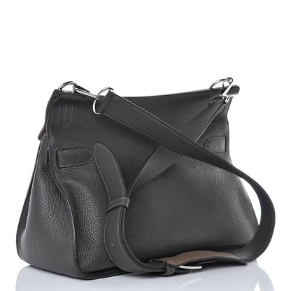 Hermes Taurillon Clemence Bicolor Jypsiere 34 Ardoise Gris Tourterelle 3 of 32