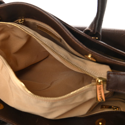 Chanel Calfskin Cerf Executive Shopper Tote Brown 9 of 20