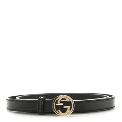 Gucci Calfskin Interlocking G Belt 100 40 Black 1 of 7