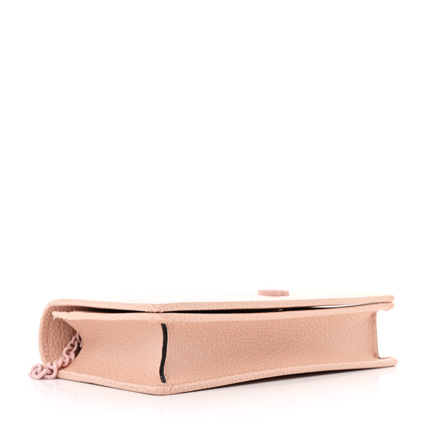 Dollar Calfskin Enamel Monochrome Mini G Perfect Pink