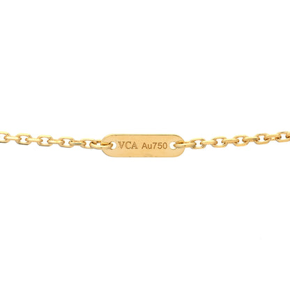 Van Cleef & Arpels 18K Yellow Gold Diamond Mini Frivole Pendant Necklace 5 of 6