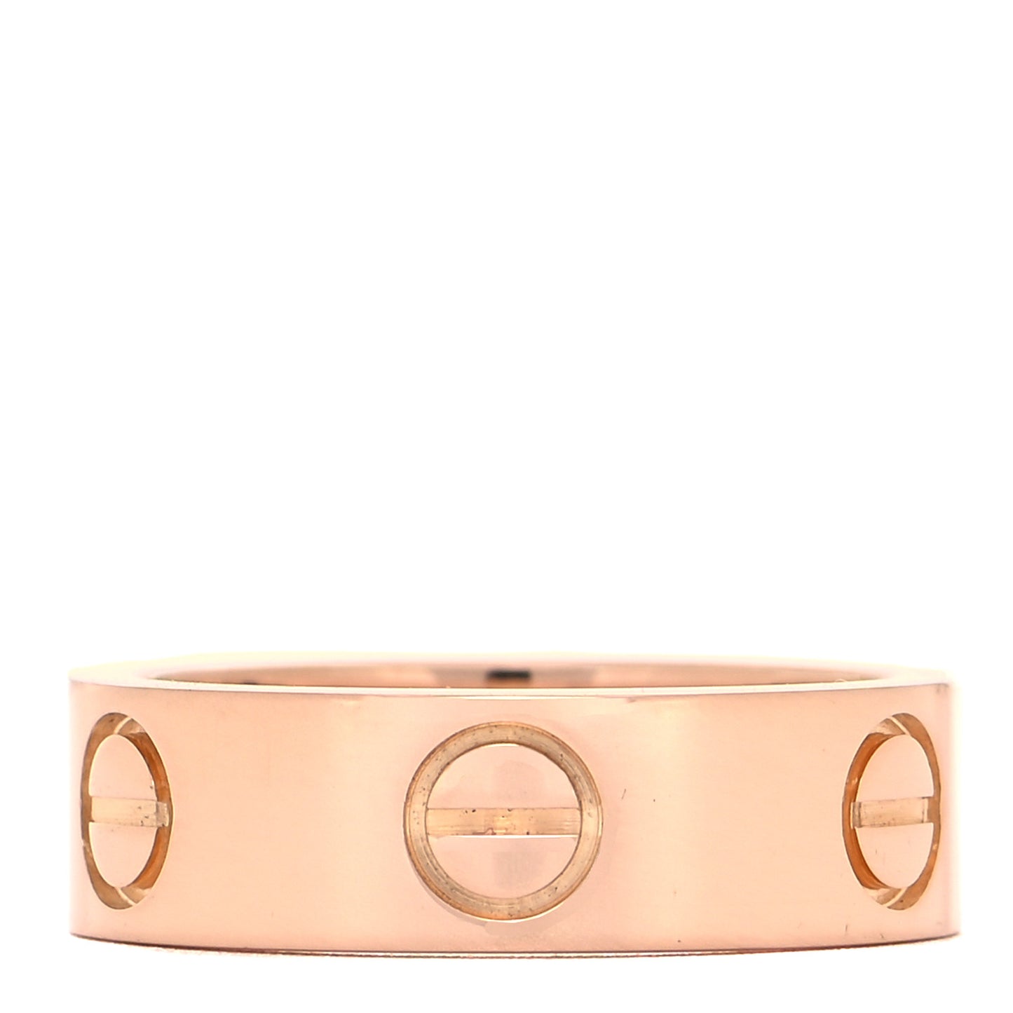 18K Pink Gold 5.5mm LOVE Ring 50 5.25