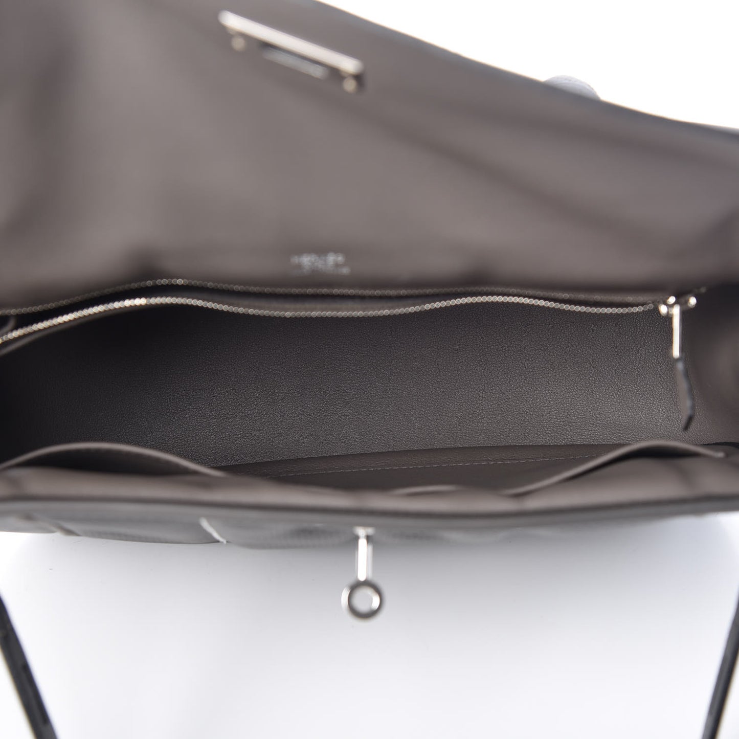 Veau Swift Perforated Sac Berline 28 Graphite Etoupe