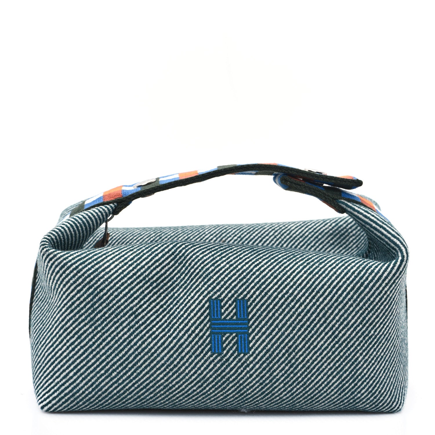 Hermes Wool Small Bride-A-Brac H Natte Pouch Bleu 1 of 10