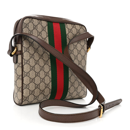 Gucci GG Supreme Monogram Web Small Ophidia Messenger Bag Brown 3 of 13