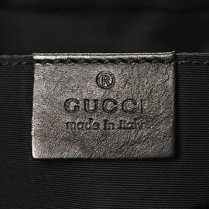 Gucci Denim Monogram Pochette Black 6 of 11