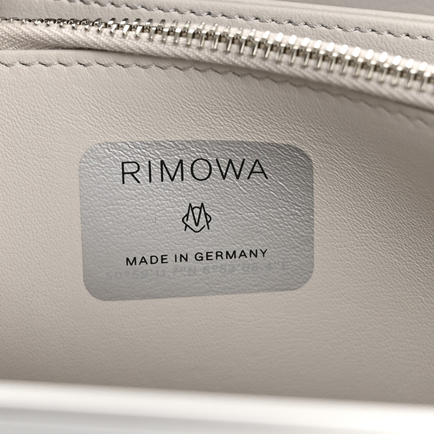 X RIMOWA Aluminum Personal Clutch On Strap Silver