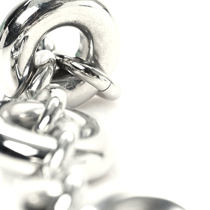 Loewe Aluminum Stainless Steel Chunky Donut Chain Shoulder Strap Silver 3 of 4