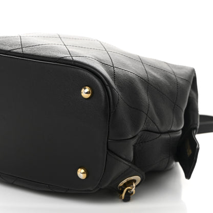 Chanel Calfskin Stitched Frame Backpack Black 10 of 10