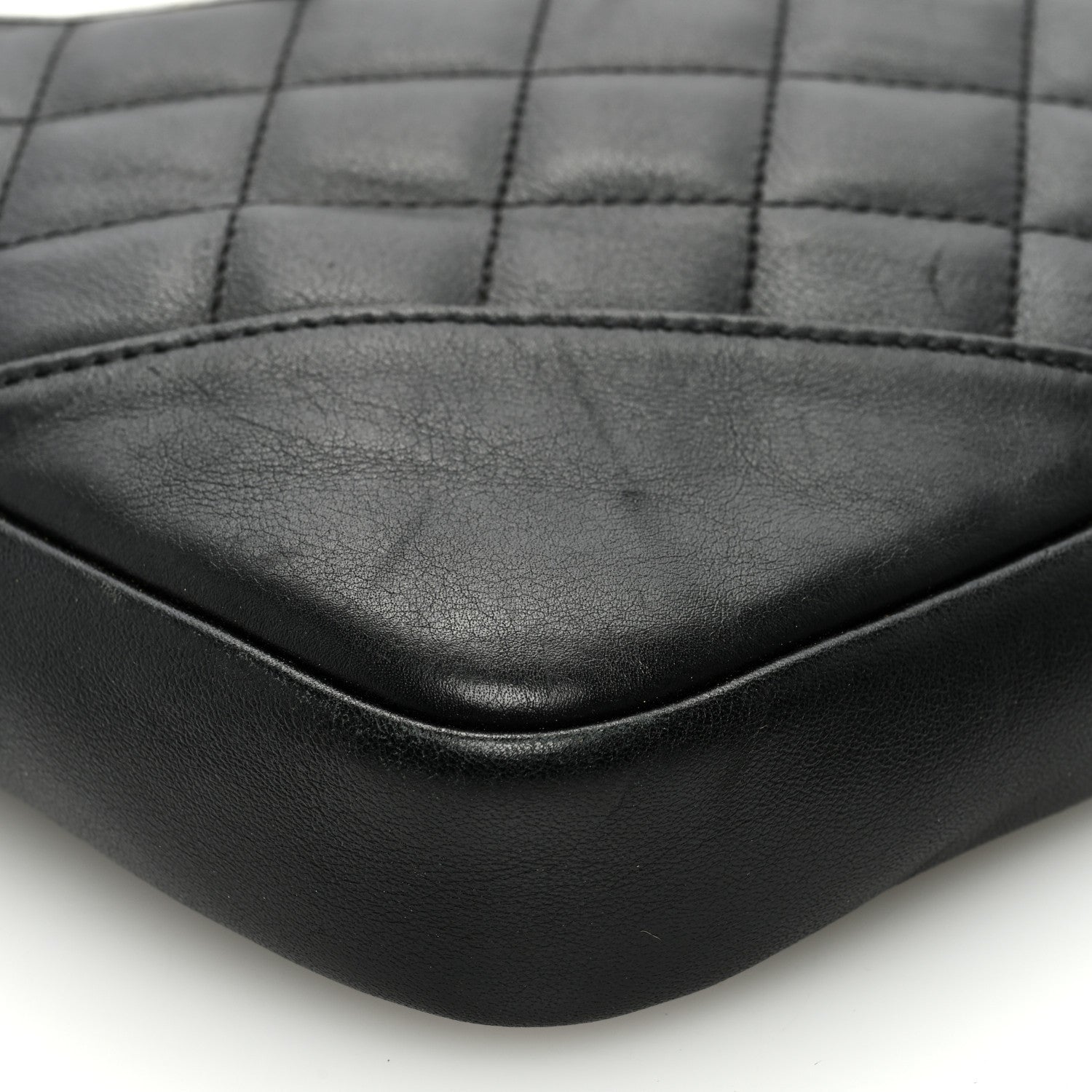 Chanel Calfskin Quilted Medium Cambon Messenger Black White 10 of 10