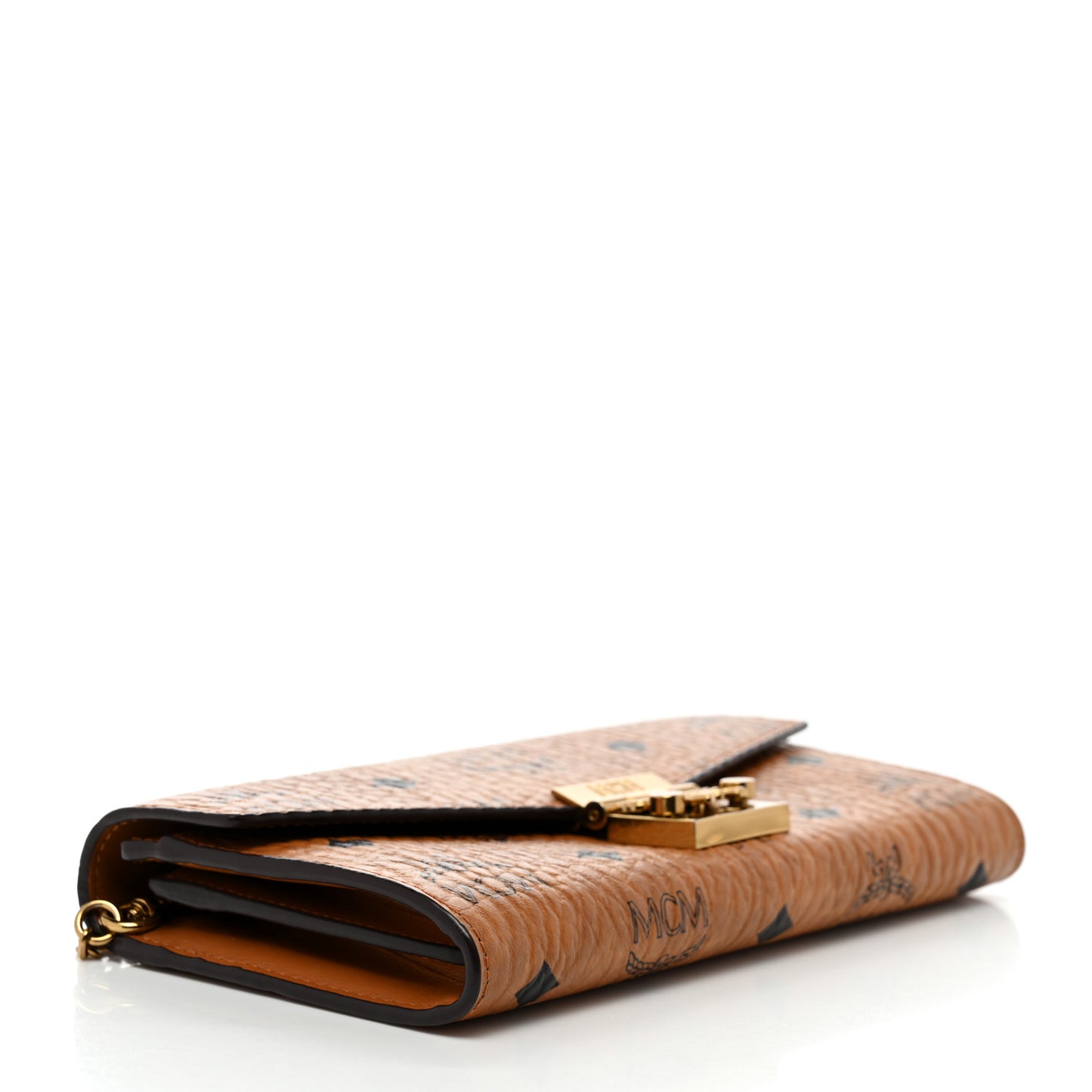 Visetos Large Patricia Wallet On Chain Cognac