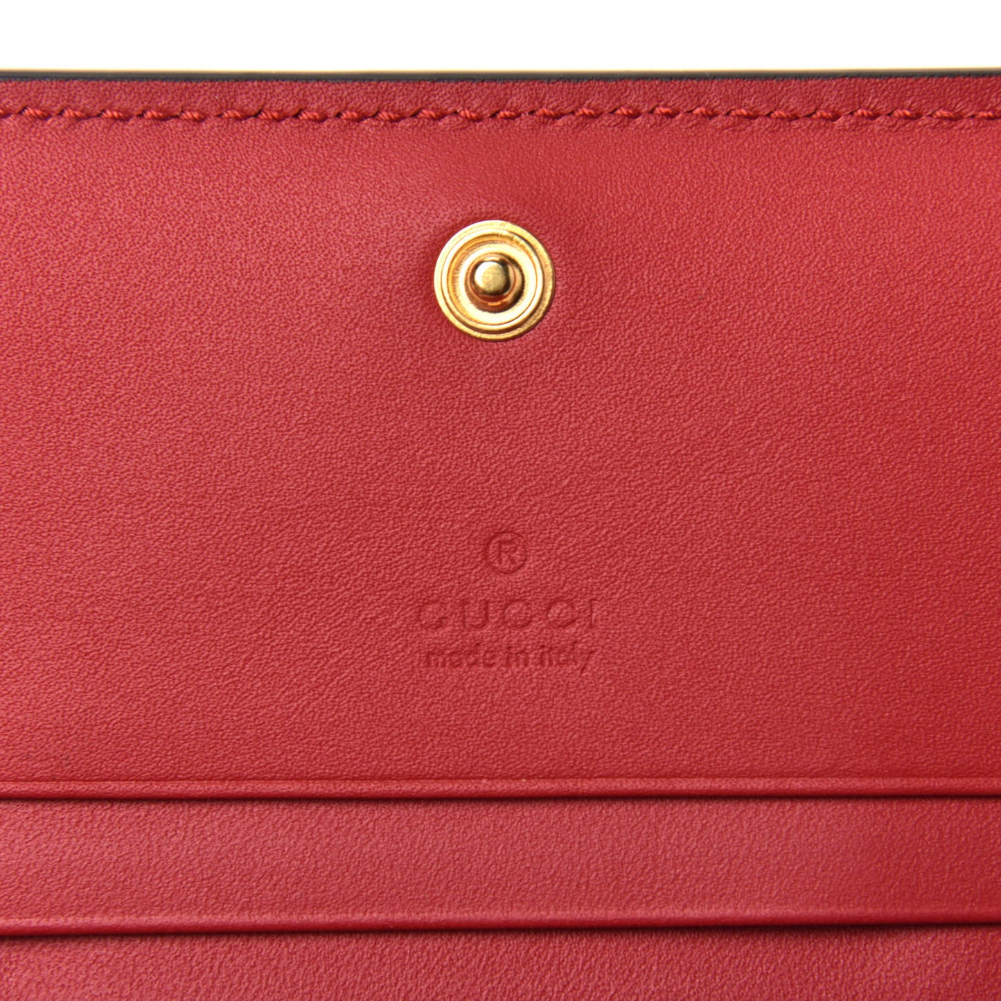 Soft GG Supreme Monogram Mystic Cat Card Case Wallet