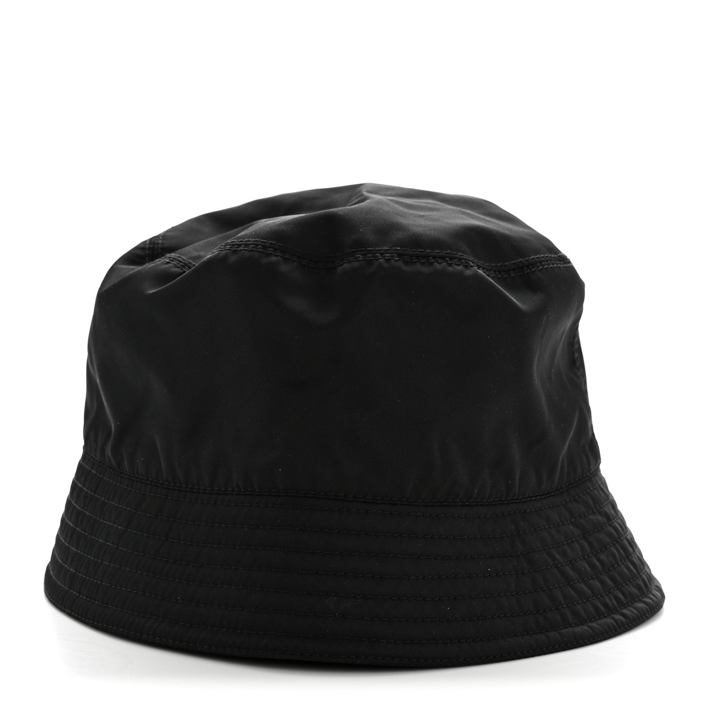 Re-Nylon Metal Triangle Logo Womens Bucket Hat XL Black