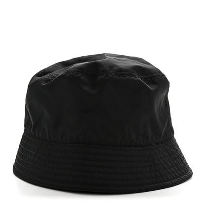 Prada Re-Nylon Metal Triangle Logo Womens Bucket Hat XL Black 4 of 11