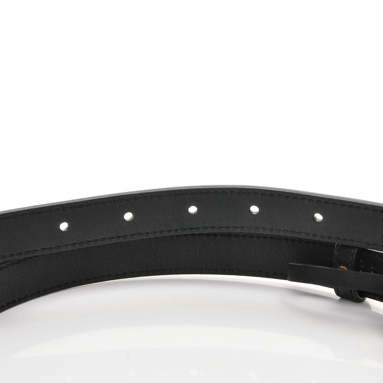 Gucci Calfskin Double G 20mm Belt 85 34 Black 5 of 6