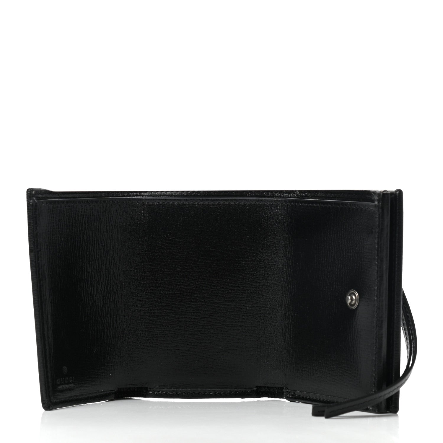 Balenciaga X GUCCI Canvas Azalea Calfskin Flora Logo Print Neo Classic Wallet White Multicolor Black 5 of 7