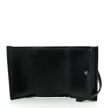 Balenciaga X GUCCI Canvas Azalea Calfskin Flora Logo Print Neo Classic Wallet White Multicolor Black 5 of 7