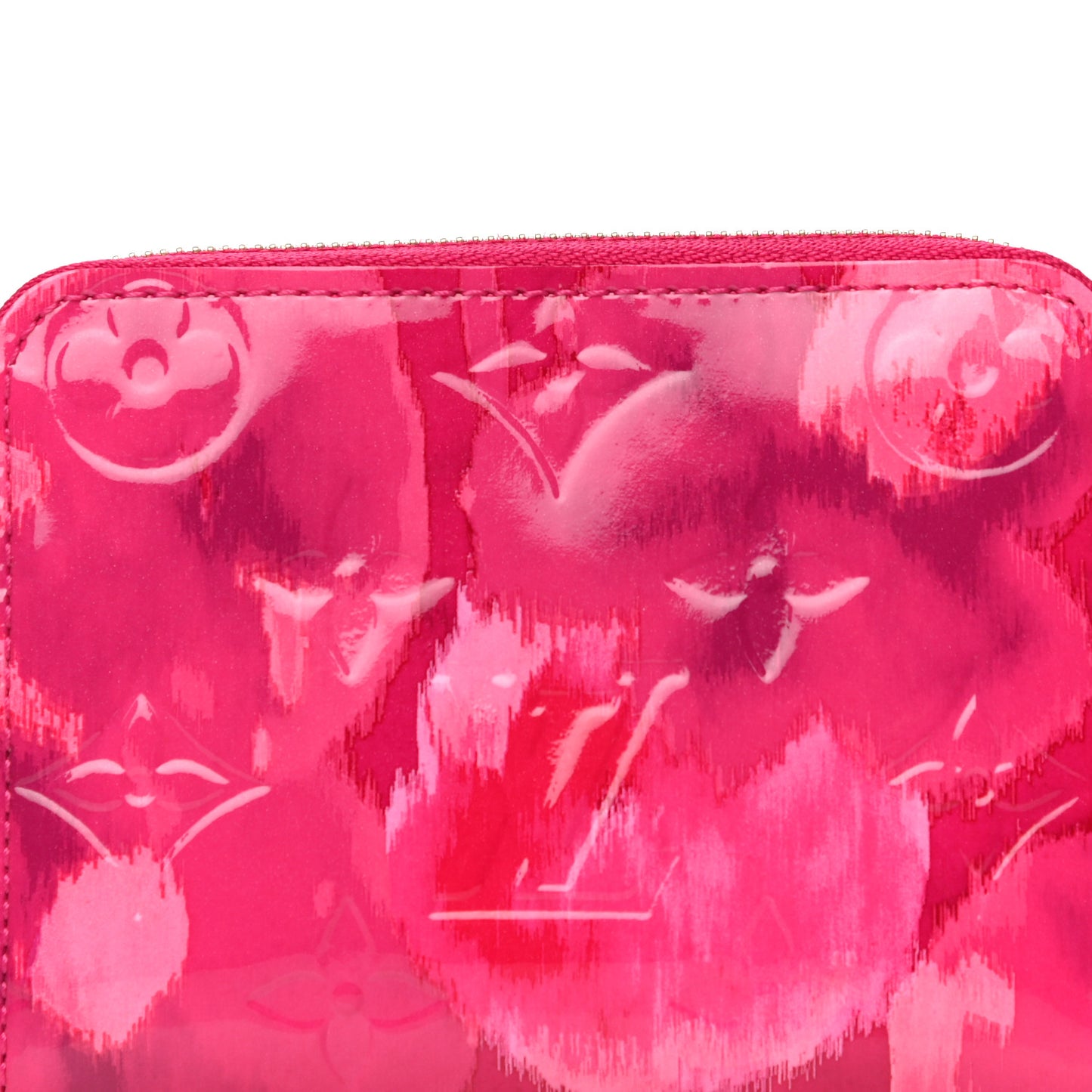 Vernis Ikat Zippy Coin Purse Rose Indien