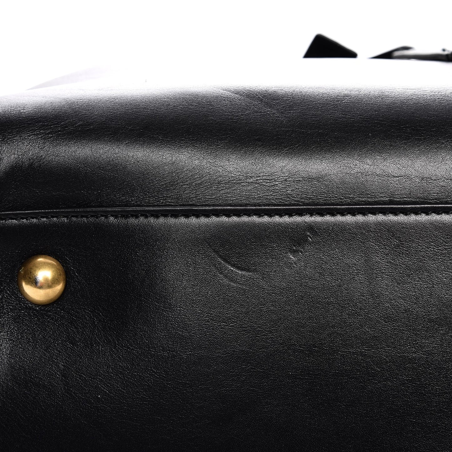 Smooth Calfskin Classic Duffle 6 Bag Black