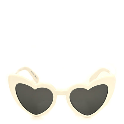 Saint Laurent Acetate Heart Frame Loulou SL181 Sunglasses White 2 of 7