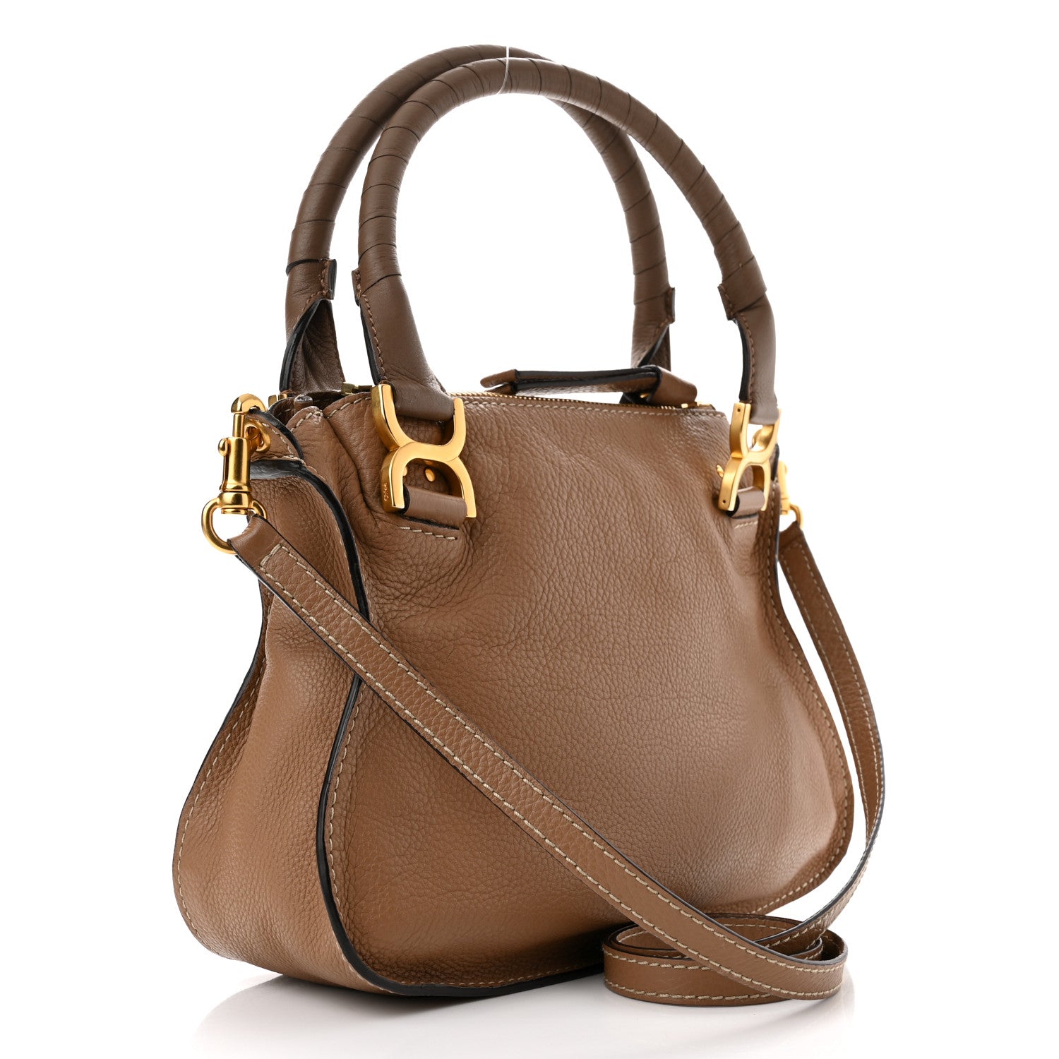 Chloe Calfskin Small Marcie Satchel Nut 3 of 12