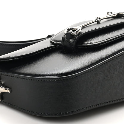 Gucci Demetra Small Horsebit 1955 Asymmetric Shoulder Bag Black 9 of 10