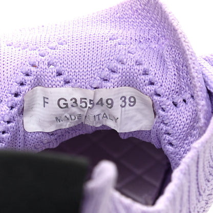 Chanel Mixed Fibers Quilted Womens CC Sneakers 39 Purple 7 of 7