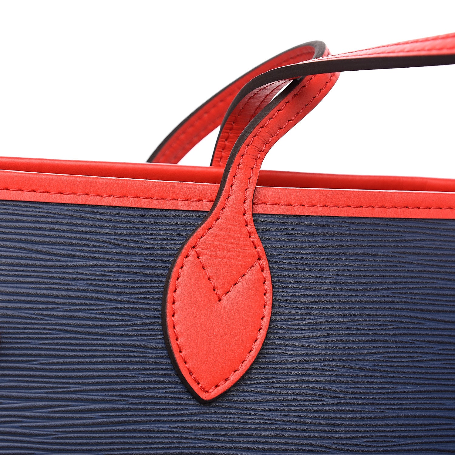 Louis Vuitton Epi Neverfull MM Indigo Coquelicot 8 of 8