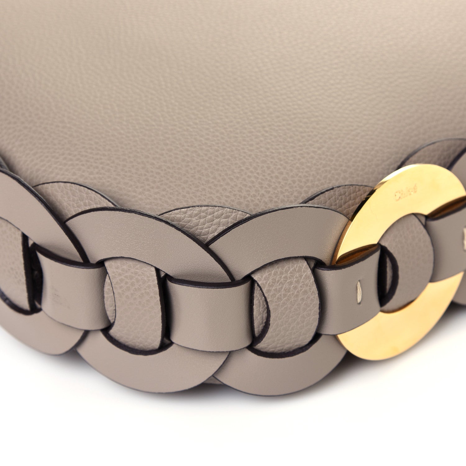 Chloe Small Grain Smooth Calfskin Medium Darryl Hobo Motty Grey 8 of 12